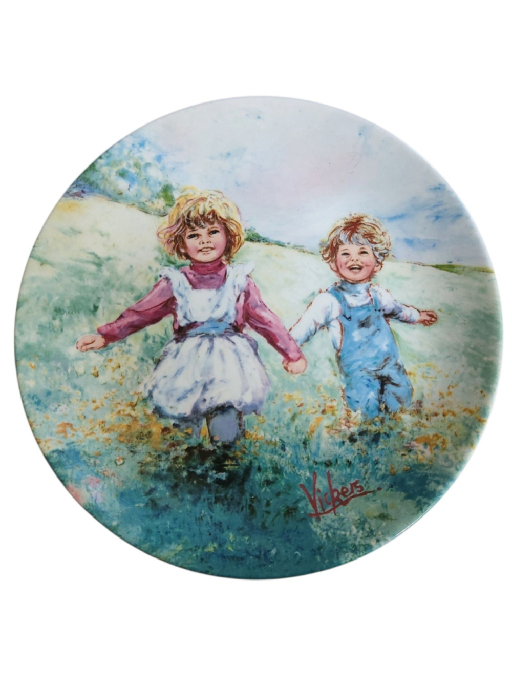 Wedgwood Vintage Collectible Plate Playtime By Mary Vickers 1982